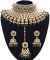 Green Sabyasachi Inspired Bridal Jewellery Set NEGK11157 Indian Jewellery