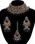 Mughal Antique American Diamond Choker Set NABA11266 Indian Jewellery