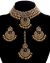 Champagne CZ Indian Choker Necklace Set NAYA11288 Indian Jewellery