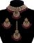 Champagne CZ Indian Choker Necklace Set NARA11293 Indian Jewellery