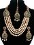 Asian 4-Stranded Pearl Mala Set - teal NALL11419 Indian Jewellery