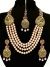 Asian 4-Stranded Pearl Mala Set - vibrant green NAGL11421 Indian Jewellery