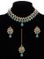 Delicate Indian Choker Jewellery in Golden Kundan & Pearl NANL11439C Indian Jewellery