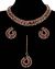 Elegant Champagne Crystal Collar Necklace & Studs NGPC11457 Indian Jewellery