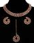 Elegant Champagne Crystal Collar Necklace & Studs NGPC11458 Indian Jewellery