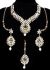 Structured kundan collar necklace set - Apple green NAGK11840 Indian Jewellery
