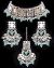 Silver Mirrored Asian Indian Choker Jewellery Set NSLM11917 Indian Jewellery