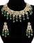 Kundan Necklace Set with Back Meena - Green NEGL12017 Indian Jewellery
