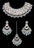 Mirrored Asian Indian Pakistani Jewellery Set - Silver NSLM12292 Indian Jewellery