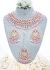 Rose Gold CZ, Flexible Asian Jewellery Set NRPA12336 Indian Jewellery