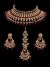 Cherry Red American Diamond Antique Indian Jewellery Set NARA12447 Indian Jewellery