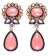 Leena Peach Earrings EGPP03909 Indian Jewellery