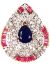 American Diamond Indian cocktail ring AGPA10934 Indian Jewellery