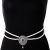 Silver Pearl & American Diamond Saree Belt - royal/indigo blue LSLL11367 Indian Jewellery