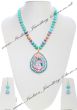 Large Indian God/ Goddess / Pooja Pendant Mala - Radha Krishna Couple NGLK04788 Indian Jewellery