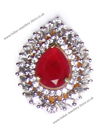 Emerald Cut Classic Smaller Ring RGRA10329 Indian Jewellery