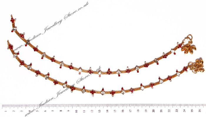 Delicate Indian Anklet / Payal YGRC04465 Indian Jewellery