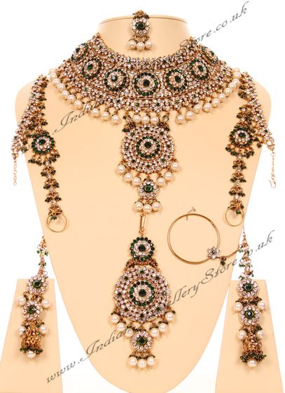 Jodha Akbar Bridal Set 3d JAPC03073C Indian Jewellery