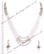 Long Indian 4-Line Pearl Mala Necklace Set NSWC03654 Indian Jewellery