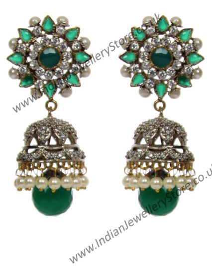 Indian Jhumka - Seema ESGL10368 Indian Jewellery