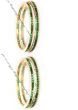 Set of 4 x Emerald Green Indian Churi Bangles, 2.8 WGGA04225 Indian Jewellery