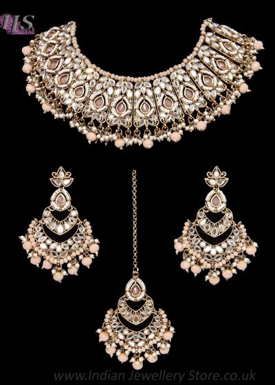 Mirrored Asian Indian Pakistani Jewellery Set - Antique NAPM12298 Indian Jewellery