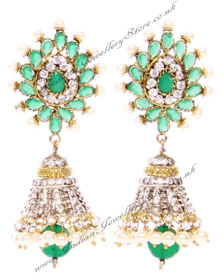 DIAH Jhumka Earring ESGA03052 Indian Jewellery