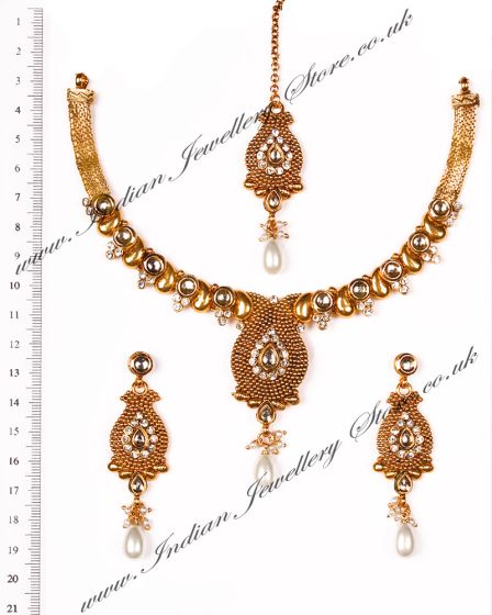 Indian Necklace Set NGWK03652 Indian Jewellery