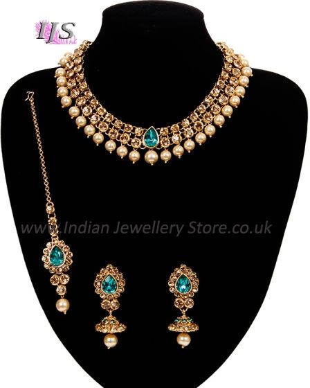 Elegant Indian Jewellery Set - Adina NALC10936 Indian Jewellery
