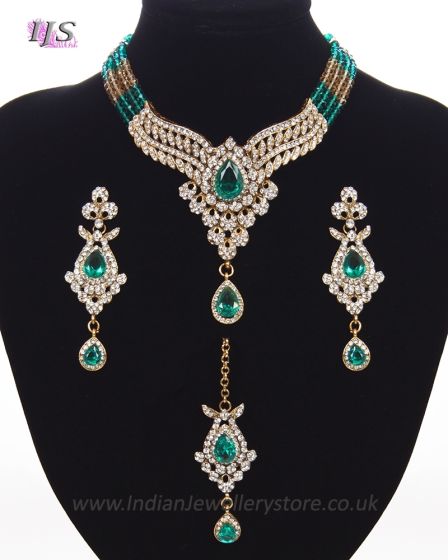 Victorian Inspired Indian Jewellery Set NAPC11323C Indian Jewellery