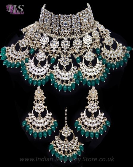 Statement Sabyasachi Indian Kundan Wedding Jewellery  NGGK11779 Indian Jewellery