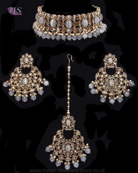 Heritage Antique Indian Beaded Jewellery Set NAEA12100 Indian Jewellery