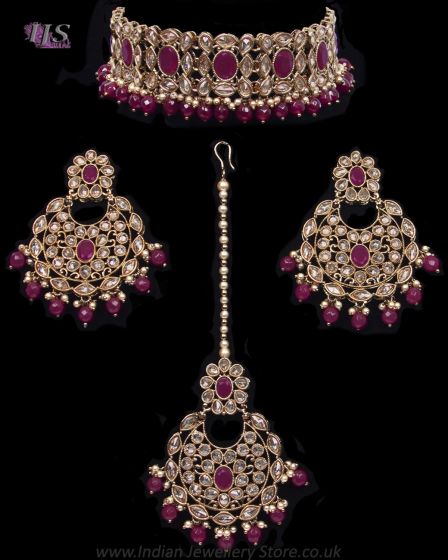Heritage Antique Indian Beaded Jewellery Set NARA12106 Indian Jewellery