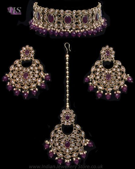 Heritage Antique Indian Beaded Jewellery Set NAUA12109 Indian Jewellery
