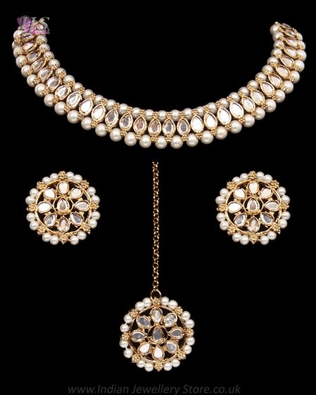 Value Delicate Mirror Indian Jewellery NAWL12026 Indian Jewellery