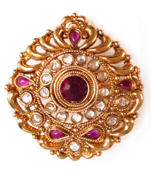 Large Rajasthani Ring RGUP03762 Indian Jewellery