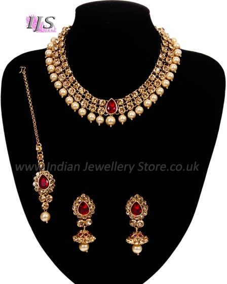 Elegant Indian Jewellery Set - Adina NARC10942 Indian Jewellery