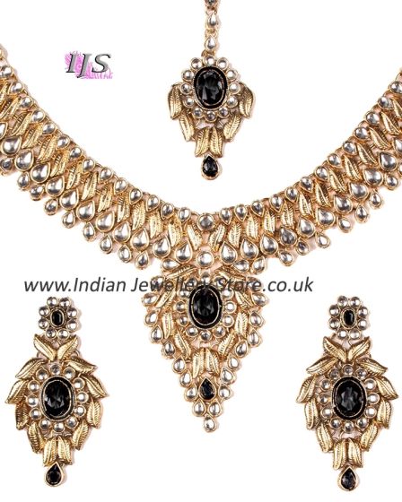 Statement Kundan Necklace Set NABK11068 Indian Jewellery