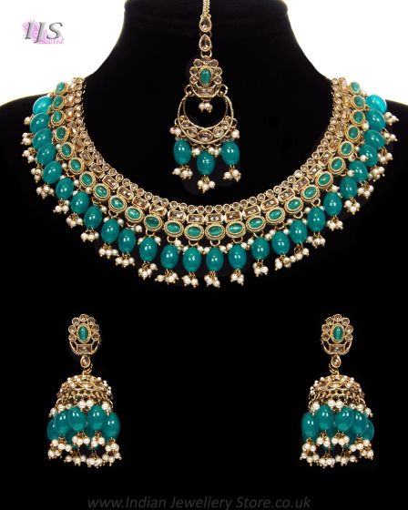 Traditional Indian CZ Diamond Antique Jewellery NALA12092 Indian Jewellery