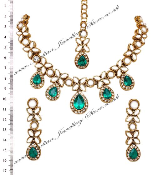 MANDEEP Delicate Set NALK03398 Indian Jewellery
