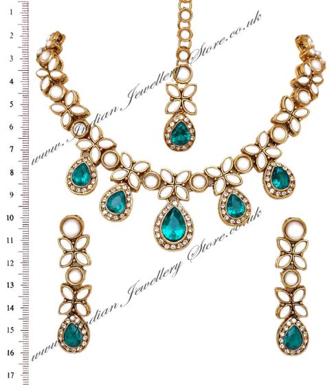 MANDEEP Delicate Kundan Set NALK03399C Indian Jewellery