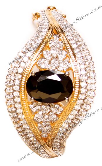 Statement Black American Diamond Bracelet WGBA02914 Indian Jewellery