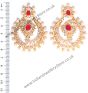 Large Fine American Diamond Chand Bali EERA10414 Indian Jewellery