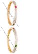 2 x Ruby, Green CZ Indian Churi Bangles, 2.6 WGAA04214 Indian Jewellery