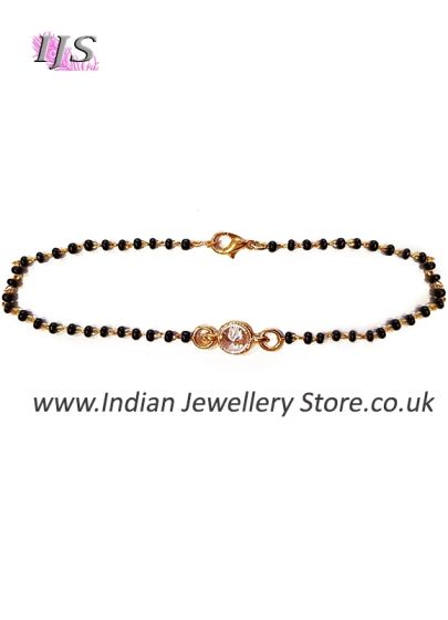 Delicate Mangalsutra Bracelet MEWA12271 Indian Jewellery
