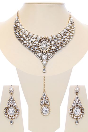Nisha Indian Bridal Jewellery BAWK03974 Indian Jewellery