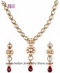 22k Patchi Kundan Maroon Indian Necklace NERK10978 Indian Jewellery