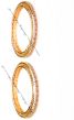 2 x Ruby-Green Gold-Effect Bangles, 2.6 WGMA03614 Indian Jewellery