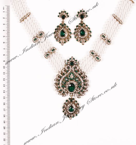 Elizabeth Necklace and Earrings NAGC03720 Indian Jewellery