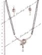 Silver Larger American Diamond Mangalsutra Necklace MSWA03193 Indian Jewellery